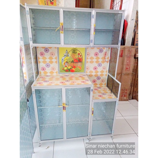 RAK PIRING 3 PINTU ALUMINIUM