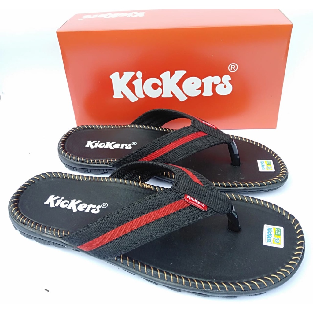 Sandal pria japit kickers sendal jepit asli original casual dewasa distro terbaru murah kekinian COD