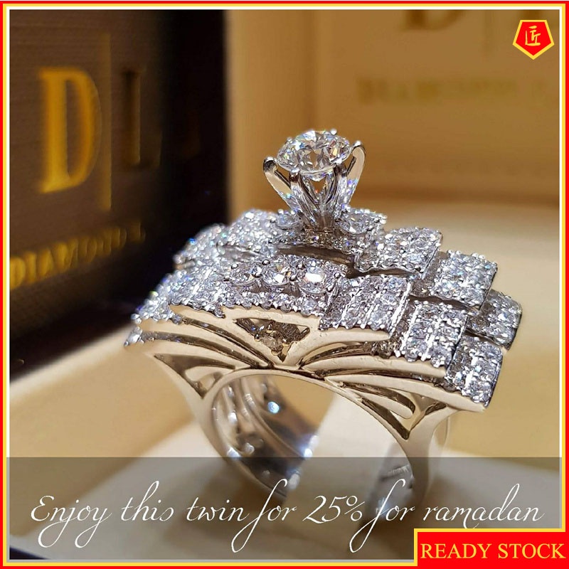 [Ready Stock]Luxury Creative Full Diamond Ring