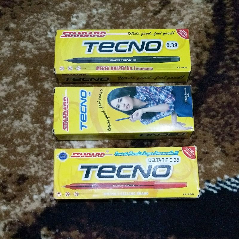 

[ 1PACK ] Pulpen Standar Tecno 0.38mm