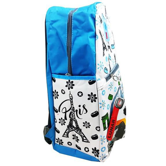 TERBARU!! TAS RANSEL ANAK SEKOLAH CEWE GRATIS COVER TAS HUJAN MOTIF PARIS