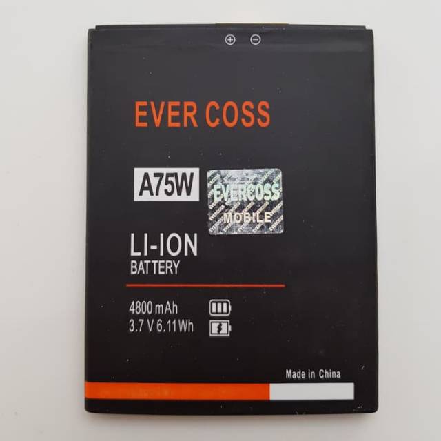 Batre Baterai Evercoss A75W Original Battery Handphone