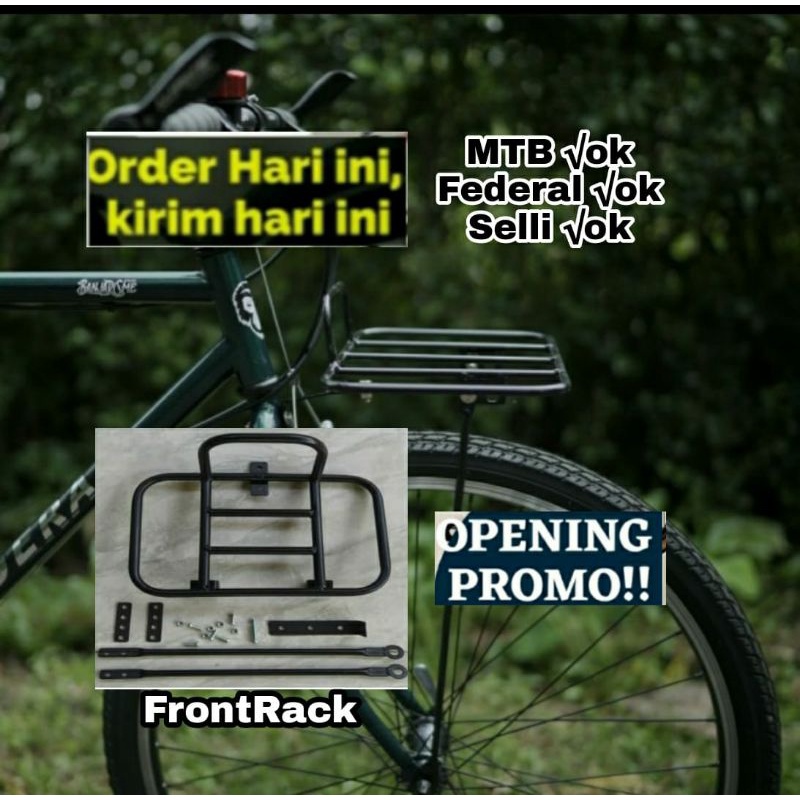 FRONT RACK KERANJANG DEPAN SEPEDA UNIVERSAL