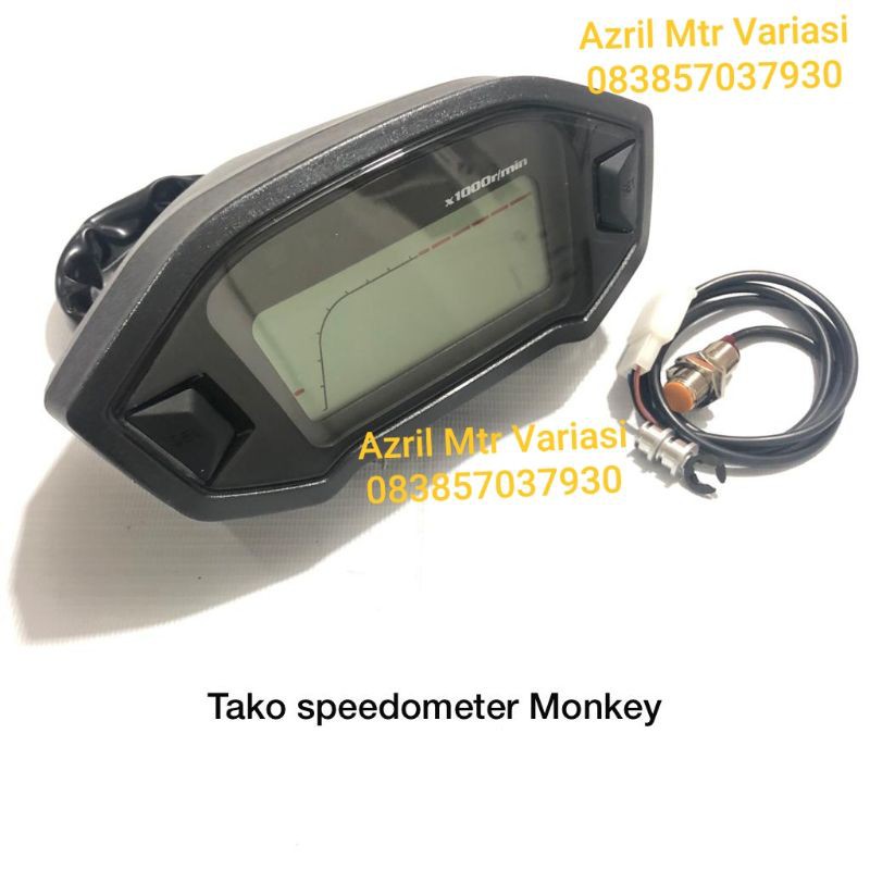 Tako Tacho Spido Speedometer Led Model Monkey/Spido mtr Digital Variasi Murah