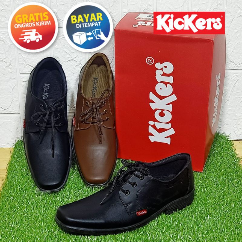 [Promo 11.11 Fashion Day]  Sepatu Fantofel Tali Kerja Kickres variasi pantofel pria kickers pantofel