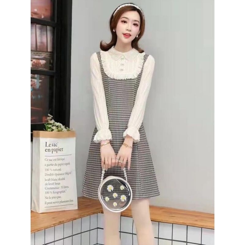 Vintage Midi Dress/Tunik korean style Premium Import