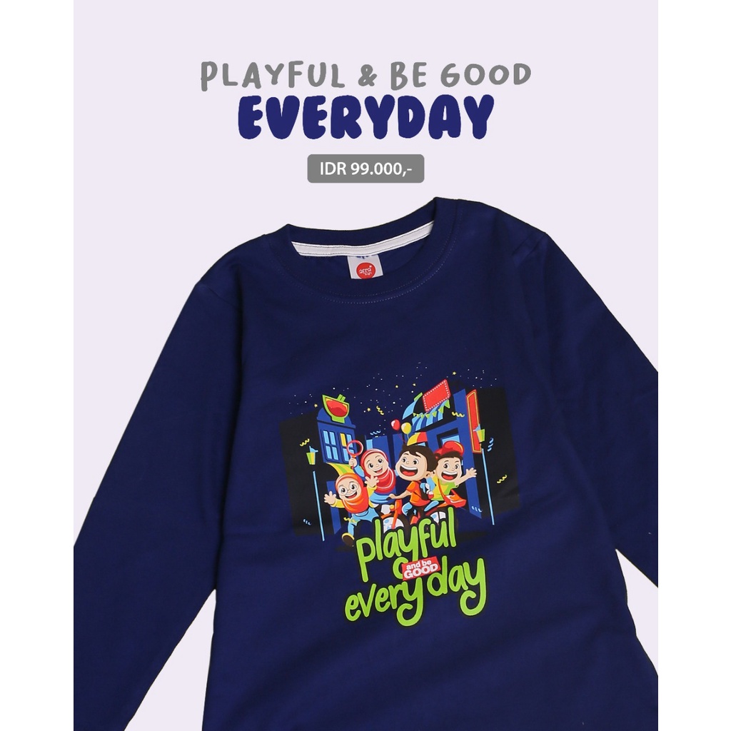 Kaos Anak Afrakids Lengan Panjang Playful Everyday AF289