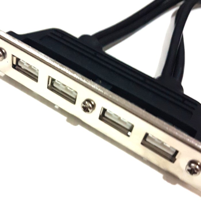 Kabel splitter usb 2.0 9 pin 2 to 4 port pc cabang back pci hub hitam