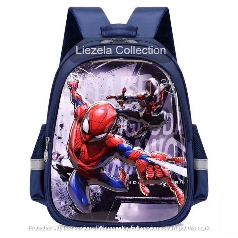 Liezela Collection - MARVEL SPIDERMAN TAS ANAK RANSEL TK &amp; SD ANAK LAKI-LAKI &amp; PREMPUAN TAS SEKOLAH 1-2-3-4 TAHUN 2021