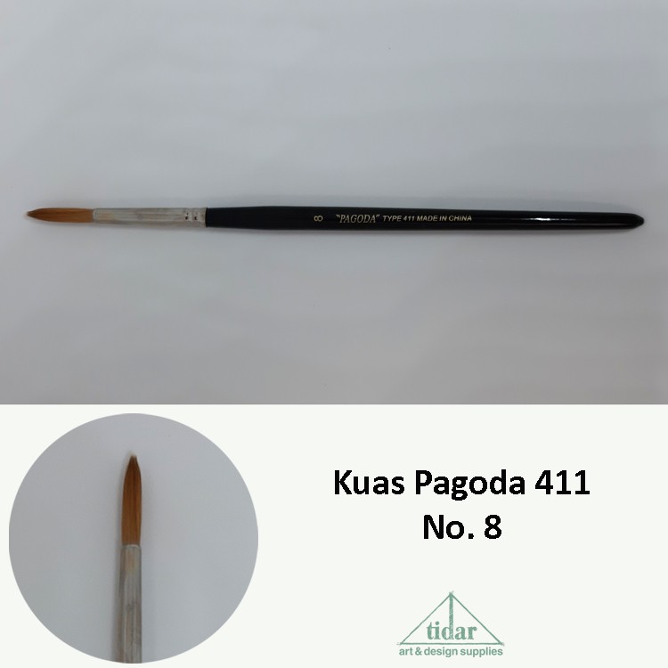 

Brush / Kuas Lukis Pagoda 411 No. 8