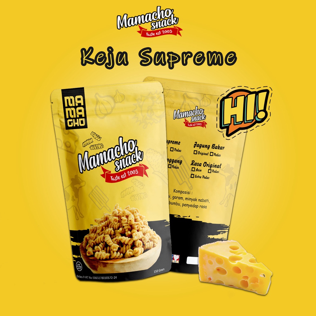 

Makaroni Spiral Rasa Keju Supreme 150gr