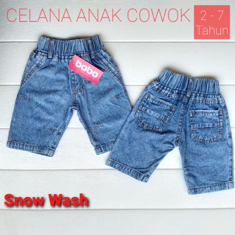 BOBO CELANA PENDEK ANAK JEANS COWOK 2 - 7 TAHUN