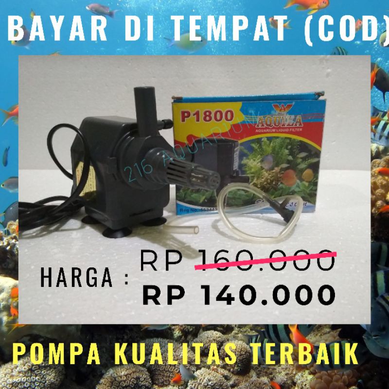 FILTER WATER PUMP POMPA AQUILA 1800 AQUARIUM AQUASCAPE