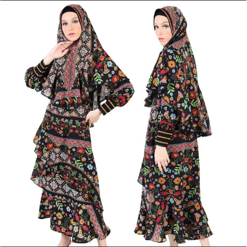 Terbaru Abaya Hikmat Syar'i E6642 Original