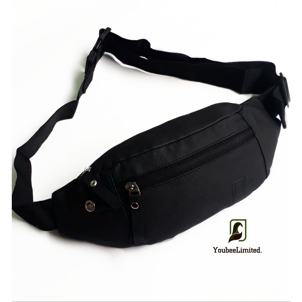 Rancis Jaya - Waistbag YLTD Bahan Kulit Sintetis Anti Air | Tas Selempang Ferari Unisex Waterproof