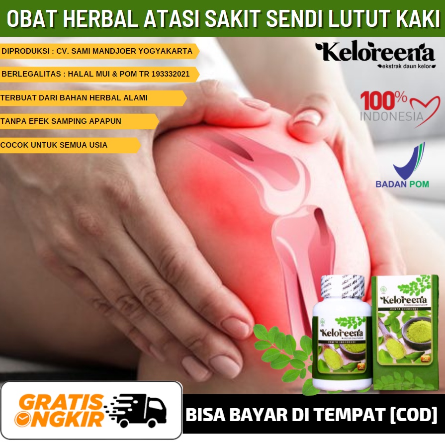Obat Nyeri Lutut, Sakit Lutut, Nyeri Engsel Lutut, Spesialis Nyeri Pada Lutut Herbal Alami Keloreena