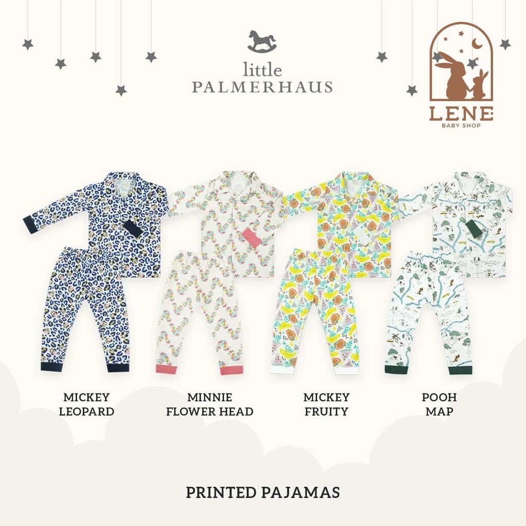 Little Palmerhaus Printed Pjs Pajamas (Piyama Bayi/Anak)