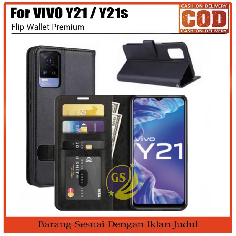 Flip Case Vivo Y36 5G T1 5G T1 PRO 5G NEW Vivo V23 5G / Vivo Y75 5G Vivo V23E V23 E Y15S Y15 S VIVO Y21T Y21A 2022 Vivo Y21 / Y21S Y21 S Y33S Y33 S Vivo V21 4G / V21 5G 2021 Flip Wallet Cover Sarung Kulit Dompet Leather Standing Casing