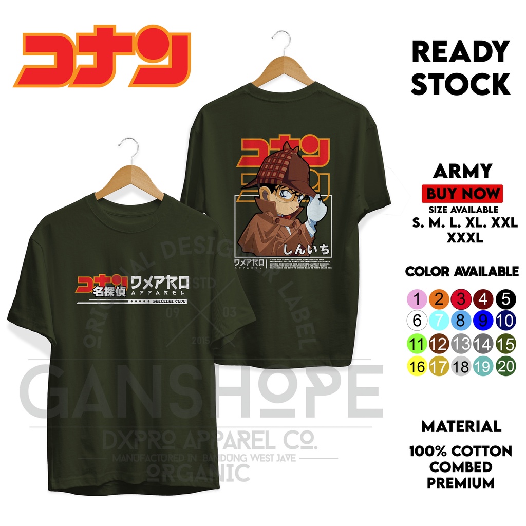 NEW T-SHIRT SERIES ANIME DETEKTIF CONAN SINICHI PREMIUM DXPRO