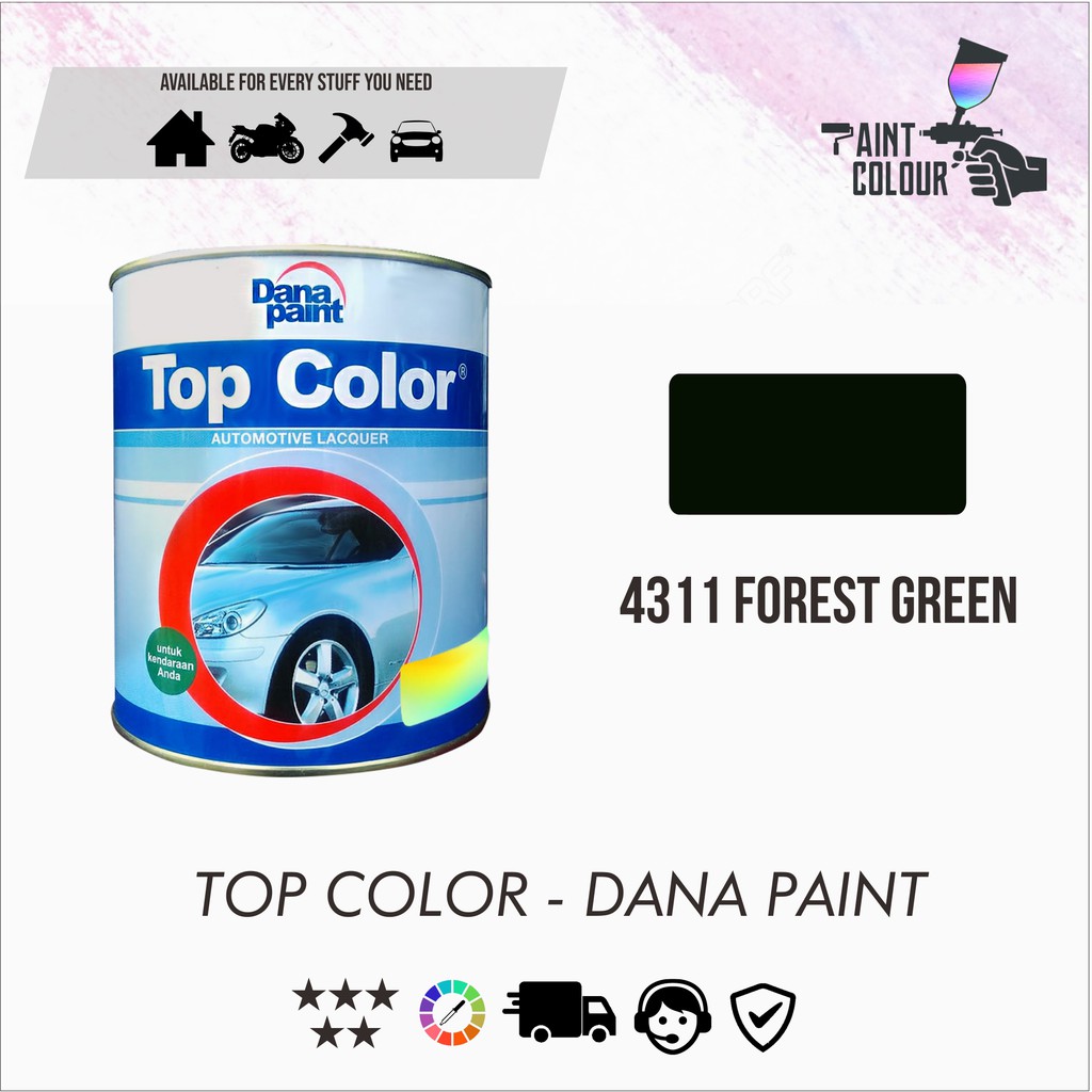 TOP COLOR 4311 Forest Green - Cat Mobil Kayu Besi Duco