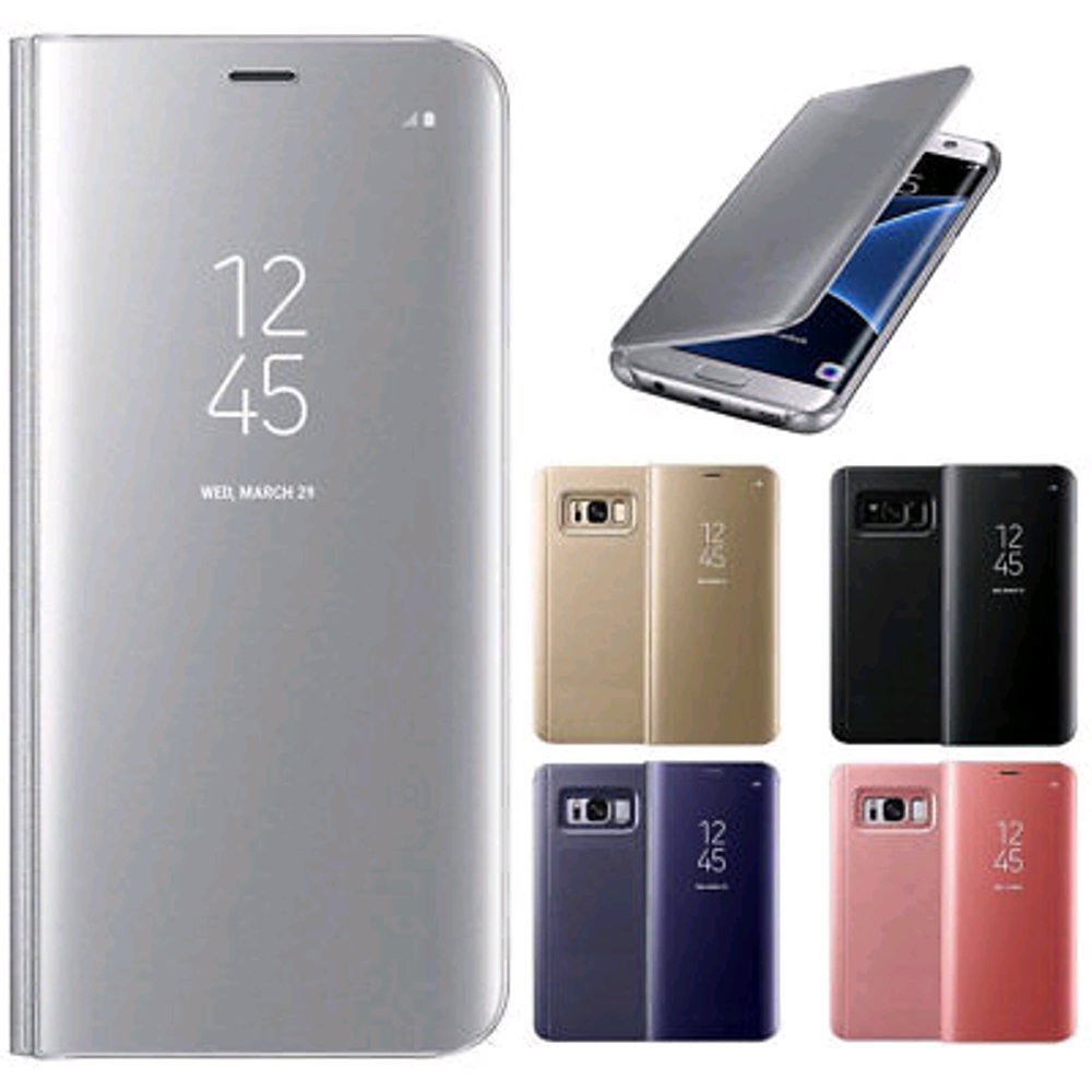 Flip Cover Samsung S8 Plus Mirror Case Casing Stand Holder Samsung S 8 Plus