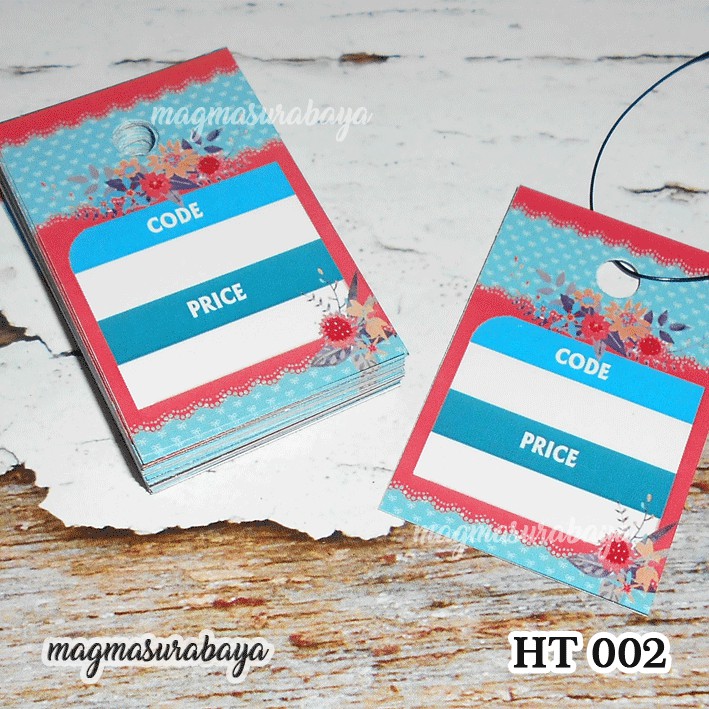 

LABEL HARGA - PRICE TAG - VINTAGE - SHABBY TOSCA-hsng tag baju hijab-magma surabaya