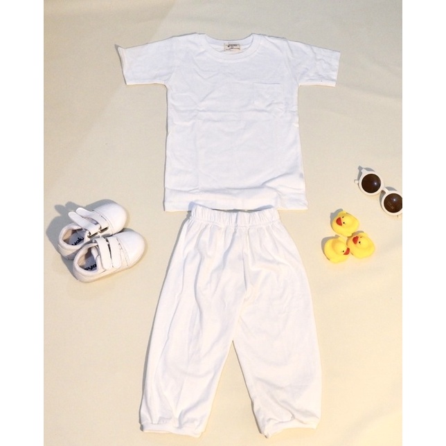 SET BAJU ANAK BASIC / SETELAN ANAK / SETELAN KAOS ANAK / SETELAN COTTON / SETELAN BAYI / KAOS ANAK / KAOS BAYI / SETELAN ANAK BROKEN WHITE