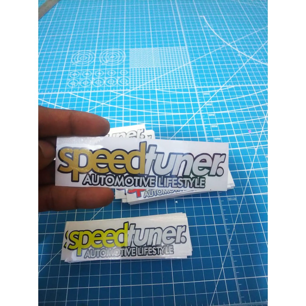 Sticker cutting speedtuner reflektif 12x3 cm (A3)