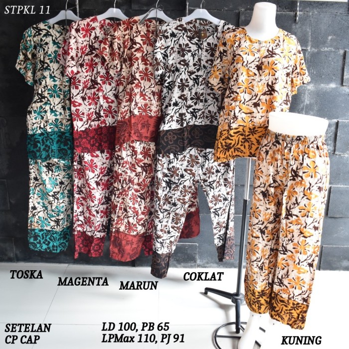 Set Kulot Wanita Setelan Kulot Busui Murah Baju Tidur Wanita Dewasa Batik Pekalongan