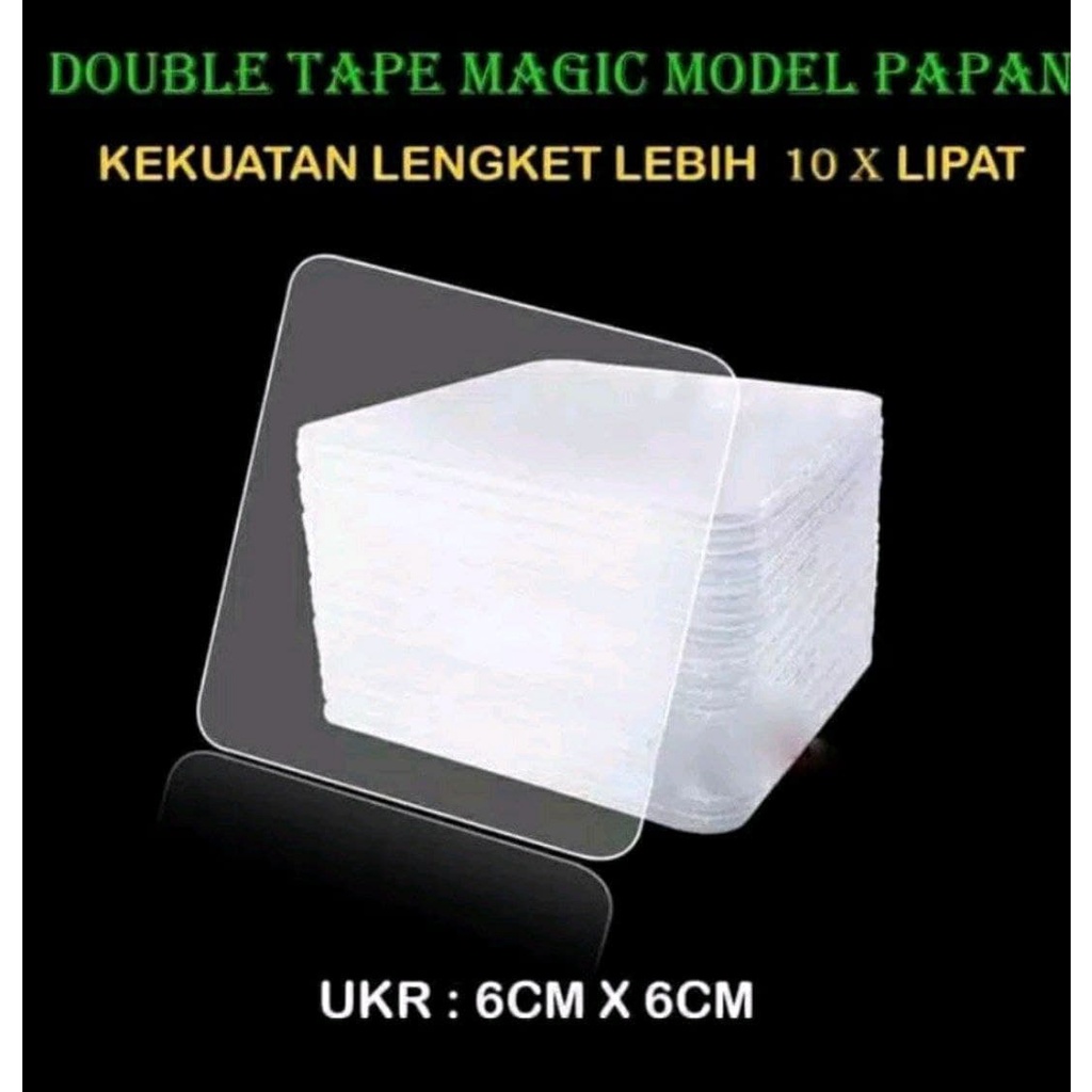 BONDING SIDE Double Tape Merekat dua sisi kuat transparan dan elastis Capsmee