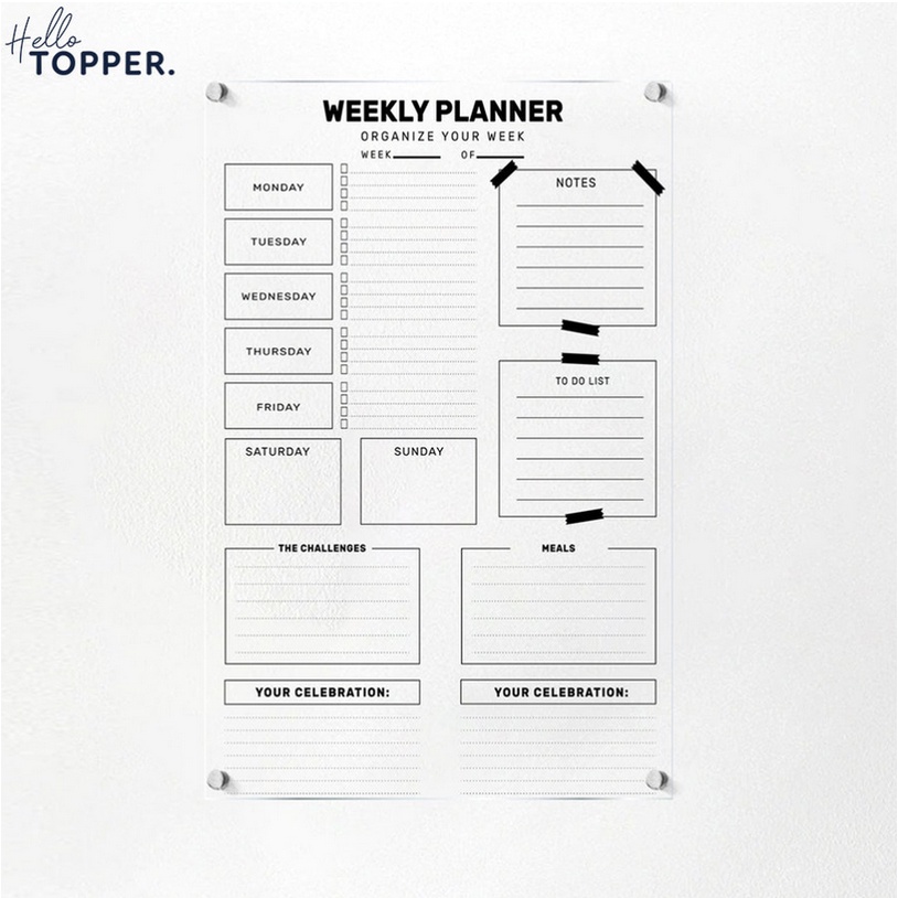 

Daily Planner Papan Jadwal Akrilik | Wall Planner | Schedule Board