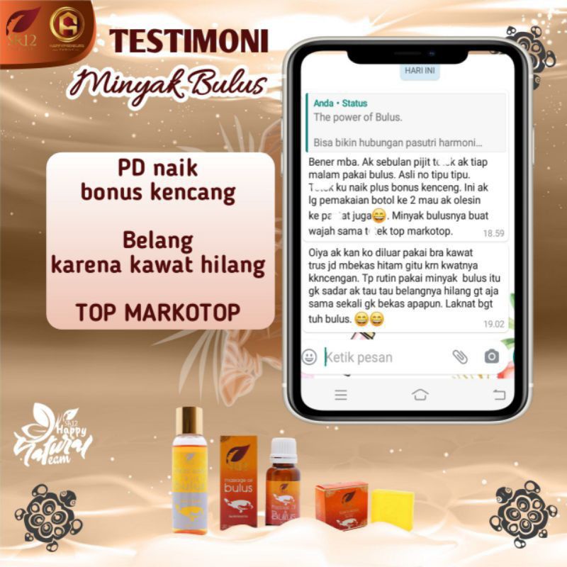 MINYAK BULUS SR12 / PAKET AMPUH / MASSAGE OIL BULUS BPOM / TREATMENT WAJAH DAN TUBUH