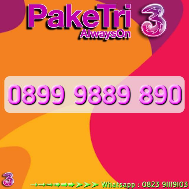 Nomor 0899 9889 890 Nomer Hp Cantik Kartu Perdana 3 Tri Three 11 Digit Shopee Indonesia