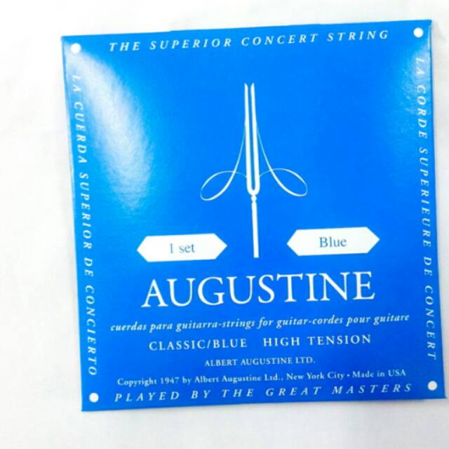 Senar Gitar Nylon Albert Augustine Blue Ori Regular/High Tension