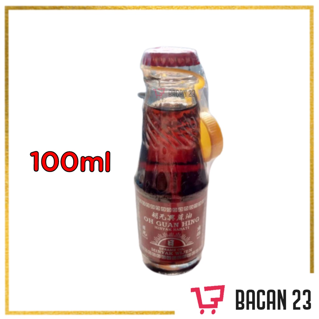 

Minyak Wijen Oh Guan Hing ( 100 ml ) / Minyak Wijen Matahari / Minyak Wijen Halal / Bacan 23