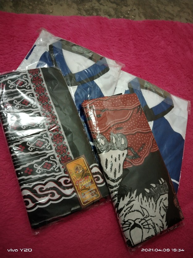 Sarung Batik Pekalongan Terbaru Kekinian  Motif Wayang Katun Halus
