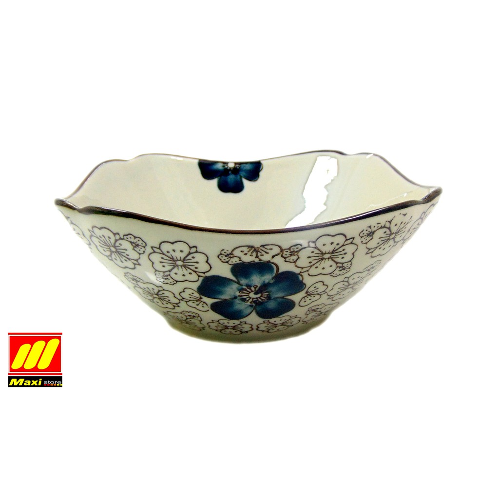  Piring  keramik  motif jepang segi kecil  keramik  porselen 