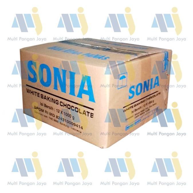 

COKLAT BLOK SONIA WHITE 1 KG KEMASAN 1 DUS / 1 KARTON ---NEW---
