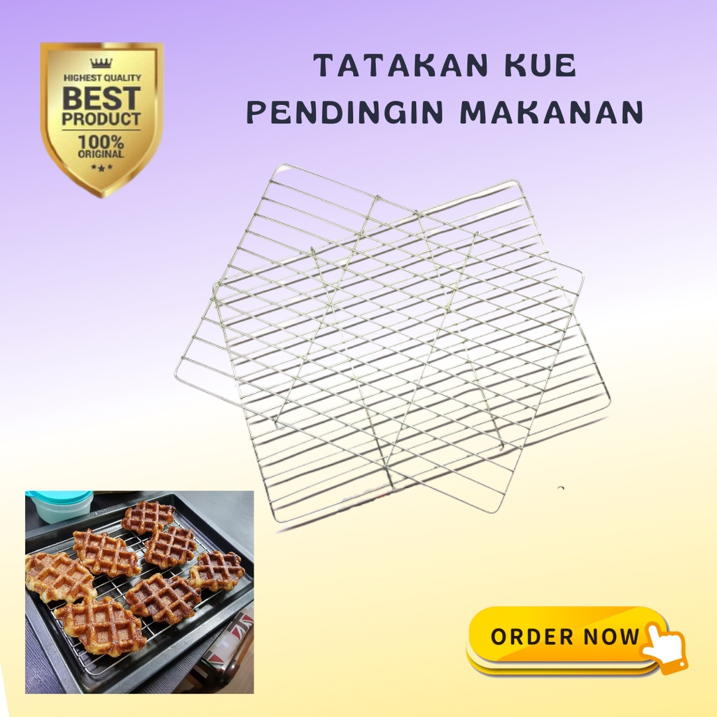 Rak Pendingin/Tatakan Daging/Kue/Cooling Rak/Rack/crom/Tatakan Gorengan/Pendingin Kue/Pendingin Gore