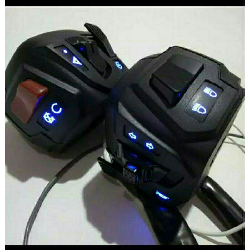 SAKLAR PULSAR LED YAMAHA NMAX 155 PNP 1 SET KIRI KANAN