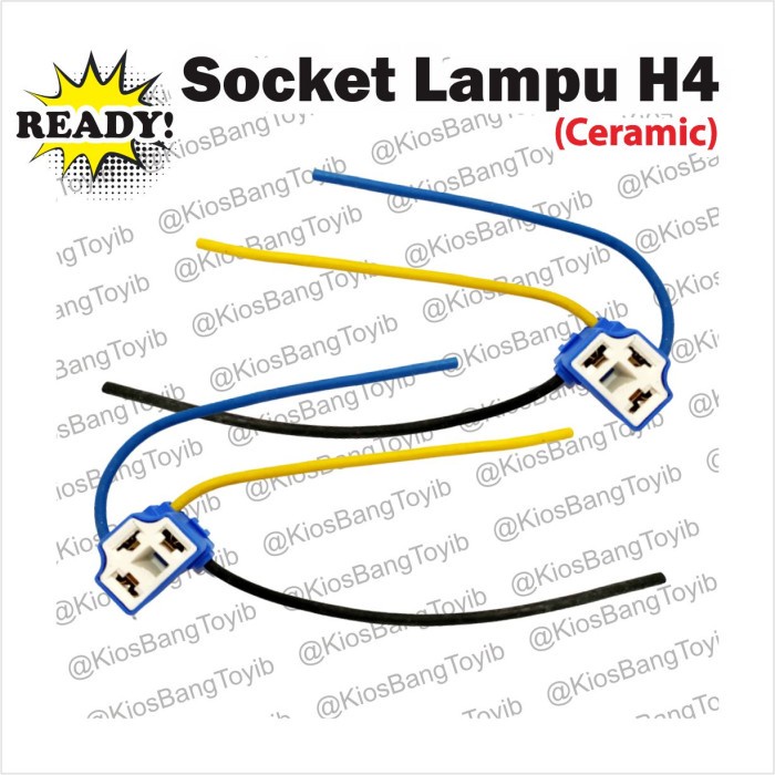 Socket Soket Bohlam Lampu H4 Vixion Keramik