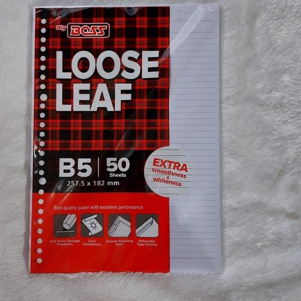 

✥ LOOSE LEAF KERTAS BINDER UKURAN B5/26RING ISI 50 LEMBAR ☊