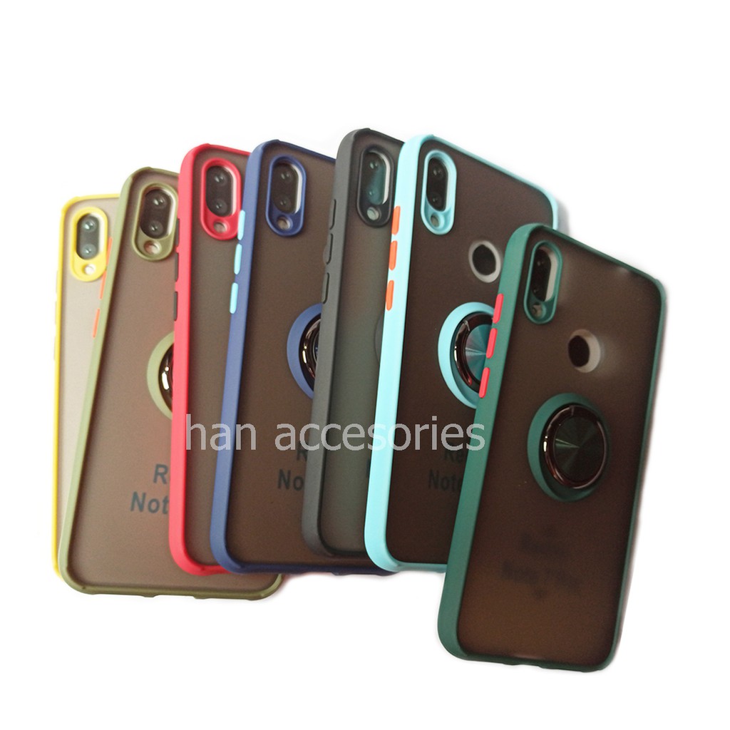 Xiaomi Redmi Note 7/Note 7 pro/Note 8 New Case Dove Ring Stand Anodize Colour - Case Matte Colour