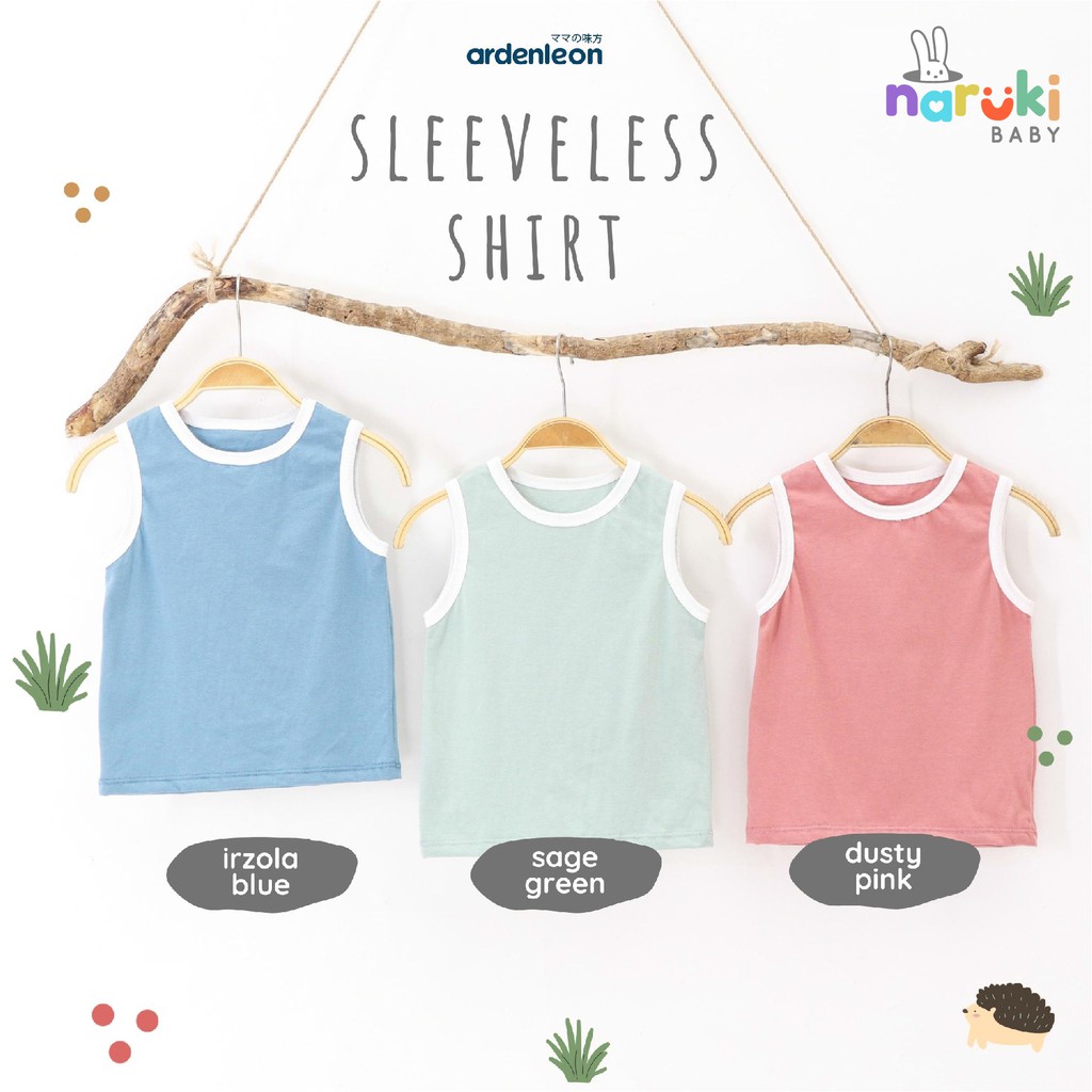 Ardenleon Sleeveless Shirt Baby Kids Arden Leon Baju Kutung Anak Bayi