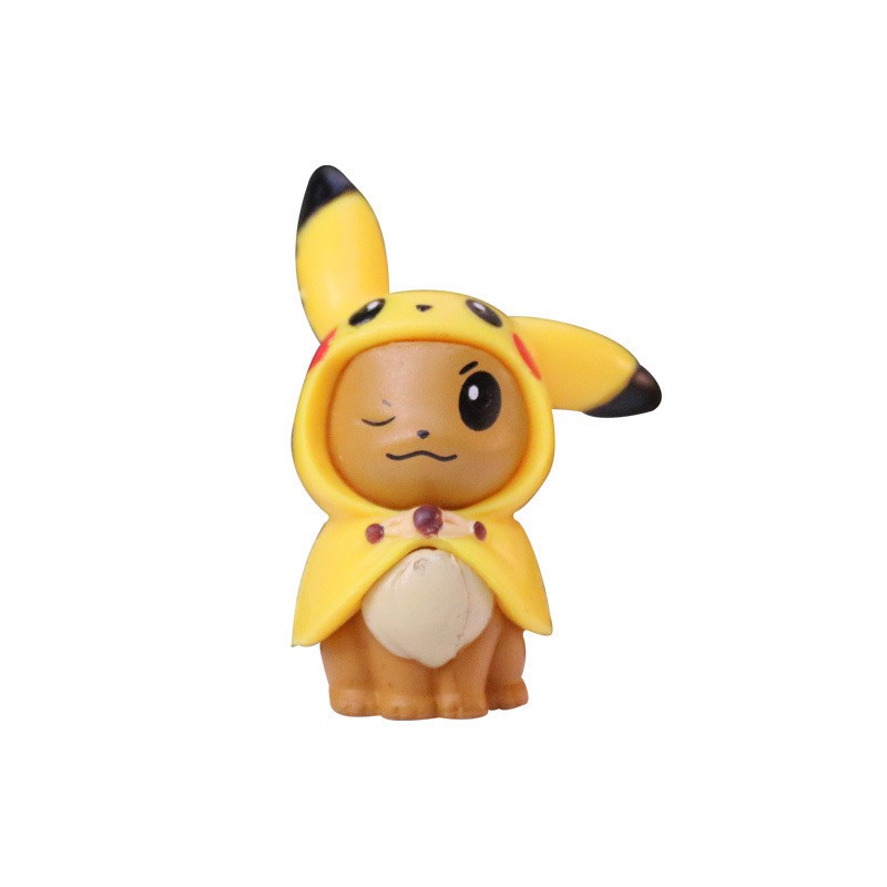 &lt; Tersedia &gt; 8pcs/set Anime Pokemon Pikachu Mini Angka Psyduck Bulbasaur Spuirtle Model Boneka Mainan Dekorasi
