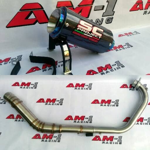 Knalpot SC PROJECT ALL NEW CBR 150R 150 Facelift CBU K45 Lokal Cacing BERKUALITAS