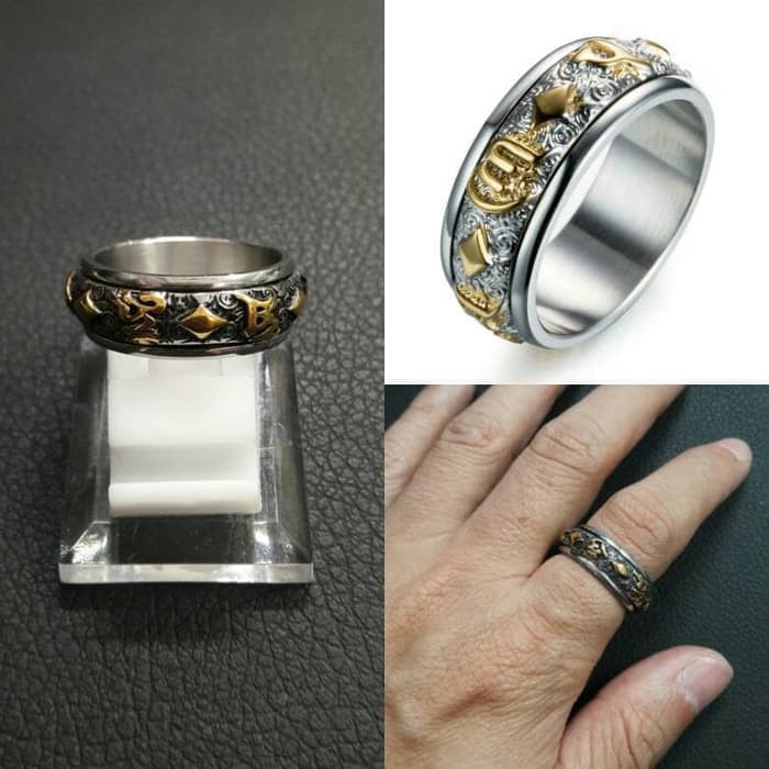 Mantra buddha titanium ring (sr-162)