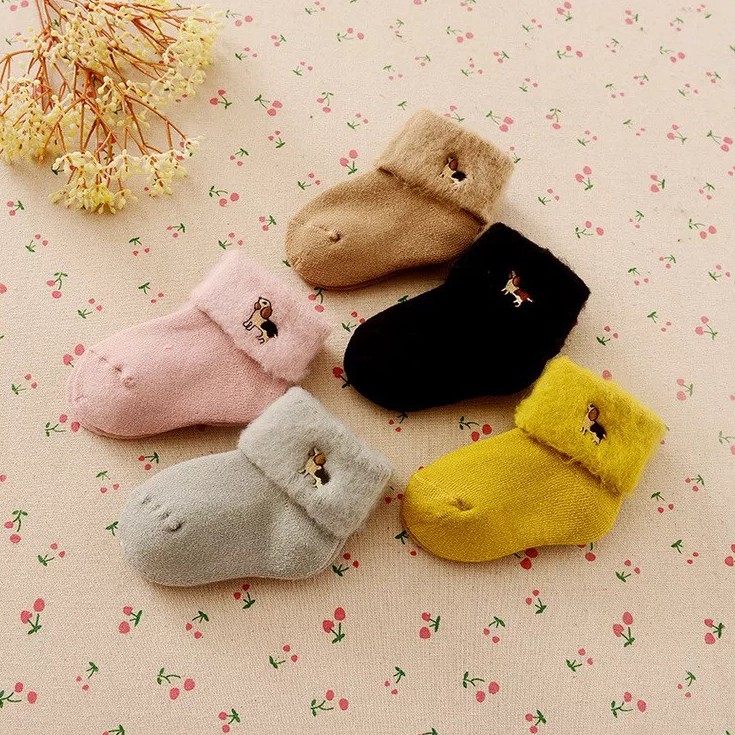[JS] KAOS KAKI BAYI PREMIUM BAHAN TEBAL BORDIR DOGGY / KAOS KAKI BORDIR / KAOS KAKI BAYI
