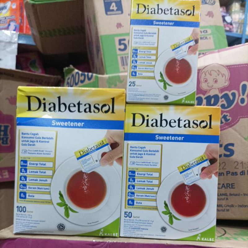 DIABETASOL SWEETNER/GULA 100sc,50sc,25sc