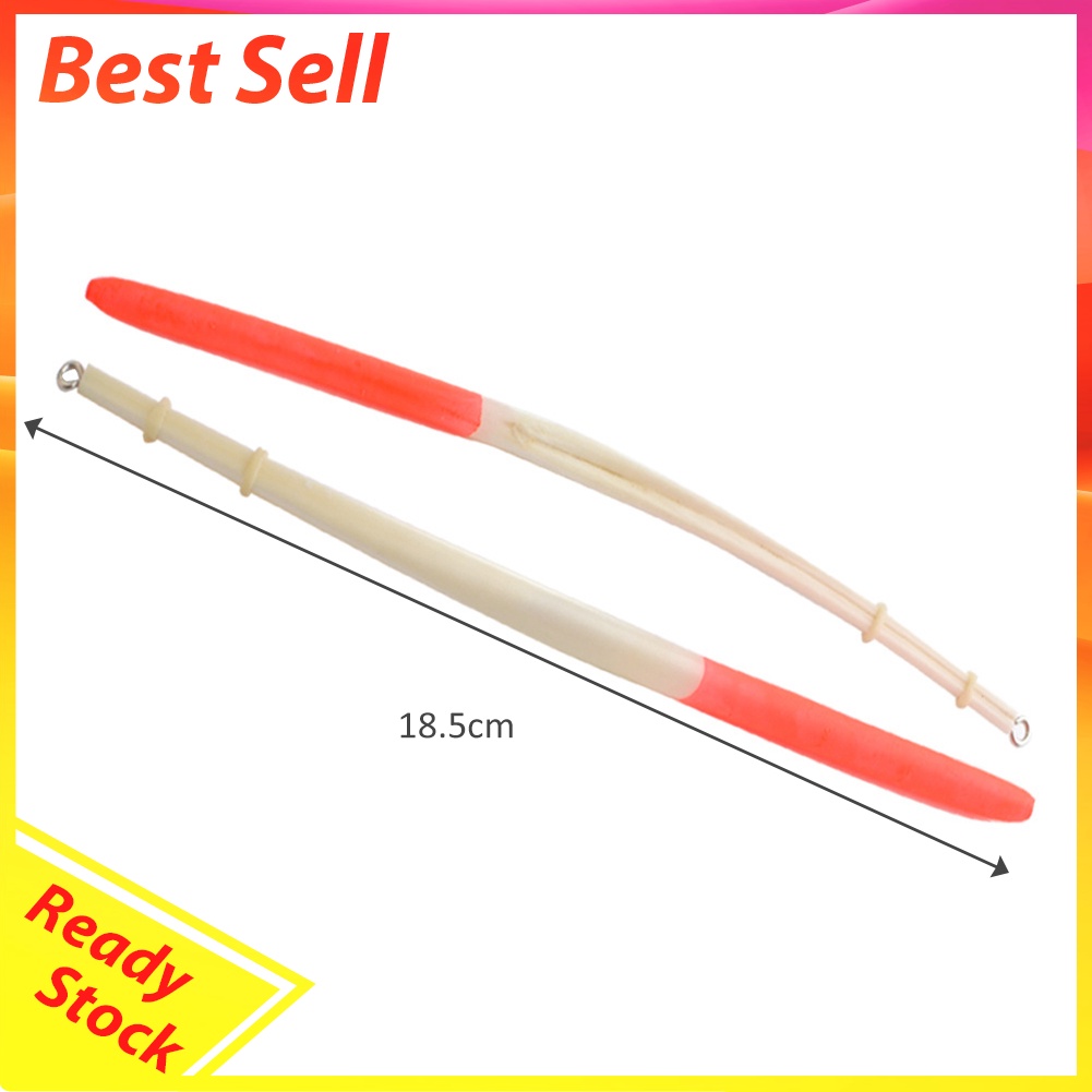 10pcs 18.5cm Feather Float Hard Tail Fishing Float with Rings for Fishing
